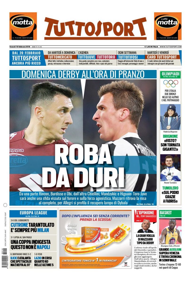 tuttosport 16 feb 2018