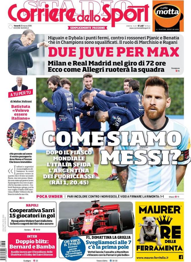 corriere dello sport 2018 03 23 5ab437dd2f276