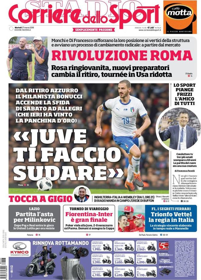 corriere dello sport 2018 03 27 5ab96d6f1ce3f