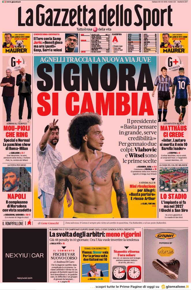 la gazzetta dello sport 2021 10 30 617cc93c8432e