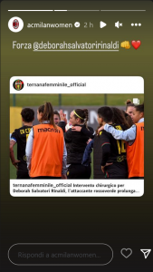 Screenshot 2023 03 02 at 19 27 55 Ternana Calcio Femminile su Instagram 𝗜𝗻𝘁𝗲𝗿𝘃𝗲𝗻𝘁𝗼 𝗰𝗵𝗶𝗿𝘂𝗿𝗴𝗶𝗰𝗼 𝗽𝗲𝗿 𝗗𝗲𝗯𝗼𝗿𝗮𝗵 𝗦𝗮𝗹𝘃𝗮𝘁𝗼...