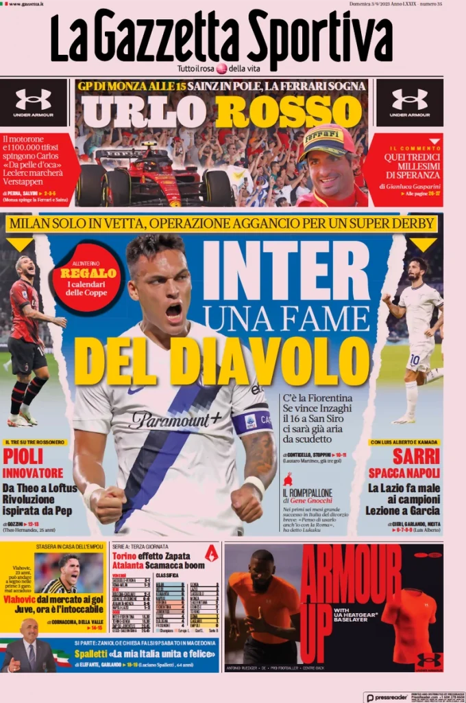 la gazzetta dello sport 023011978