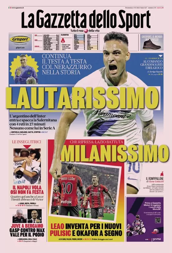 la gazzetta dello sport 010017433