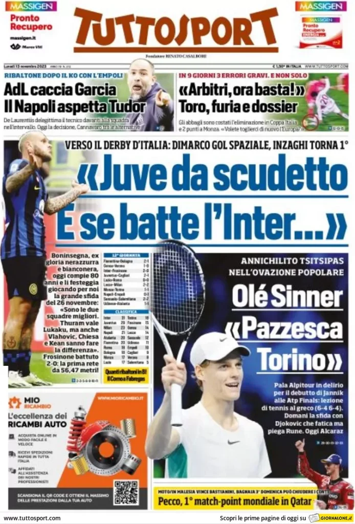 tuttosport 010016100