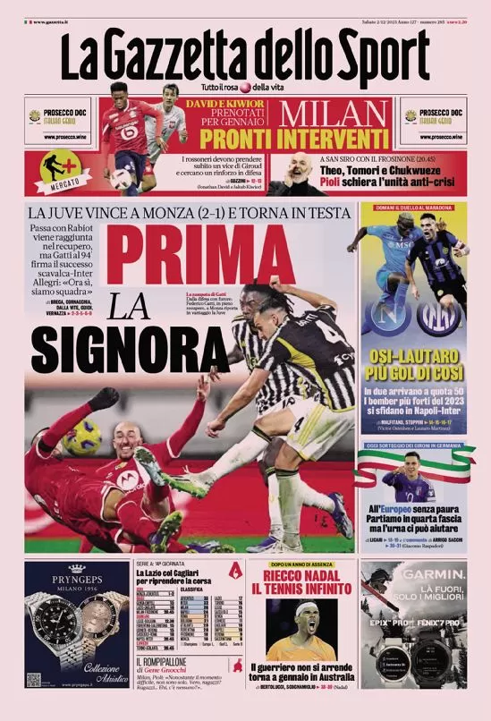 la gazzetta dello sport 010014770