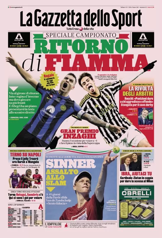 la gazzetta dello sport 010015876