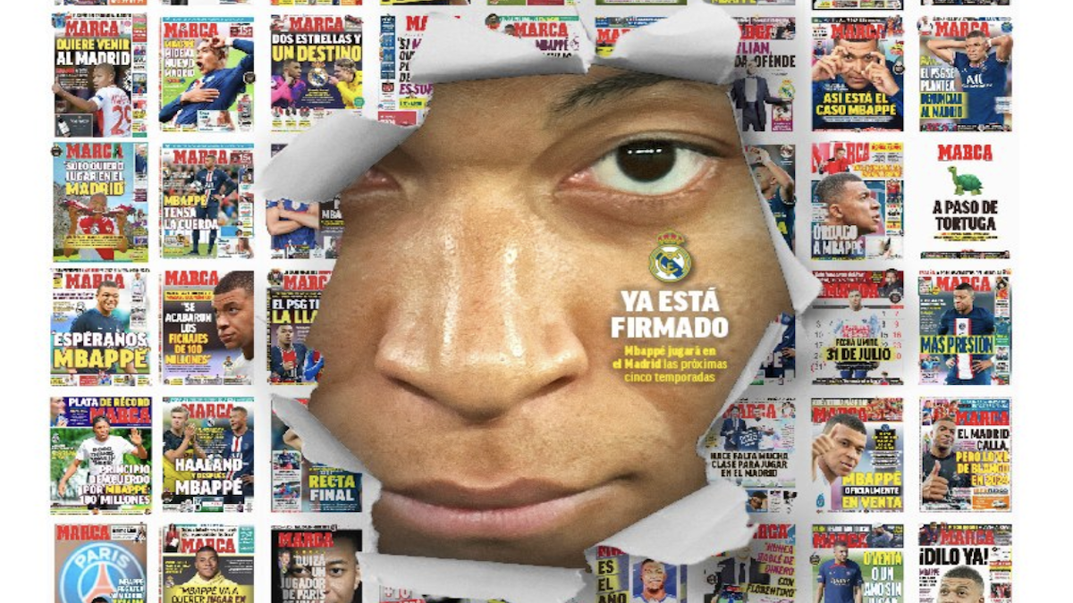 Mbappé prima pagina Marca