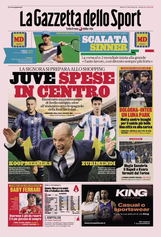 la gazzetta dello sport 010030511