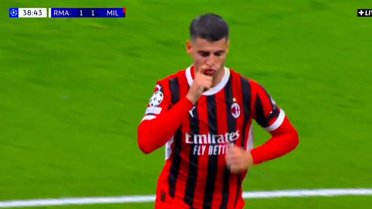 gol morata real madrid milan